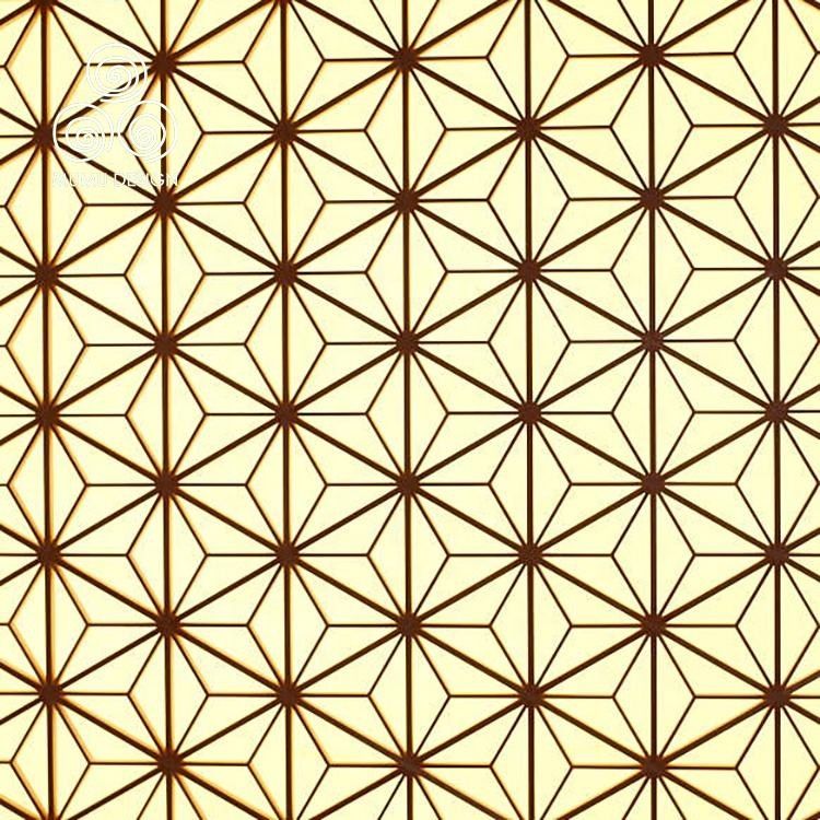 Parede de separação decorativa de madeira contínua francesa Kumiko Products de Hinoki 3D