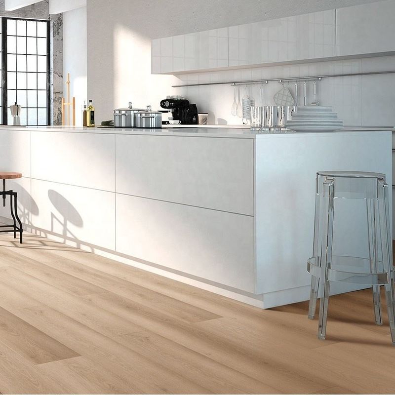 Prancha moderna do clique de 5mm 6mm SPC que pavimenta a decoração interna da textura