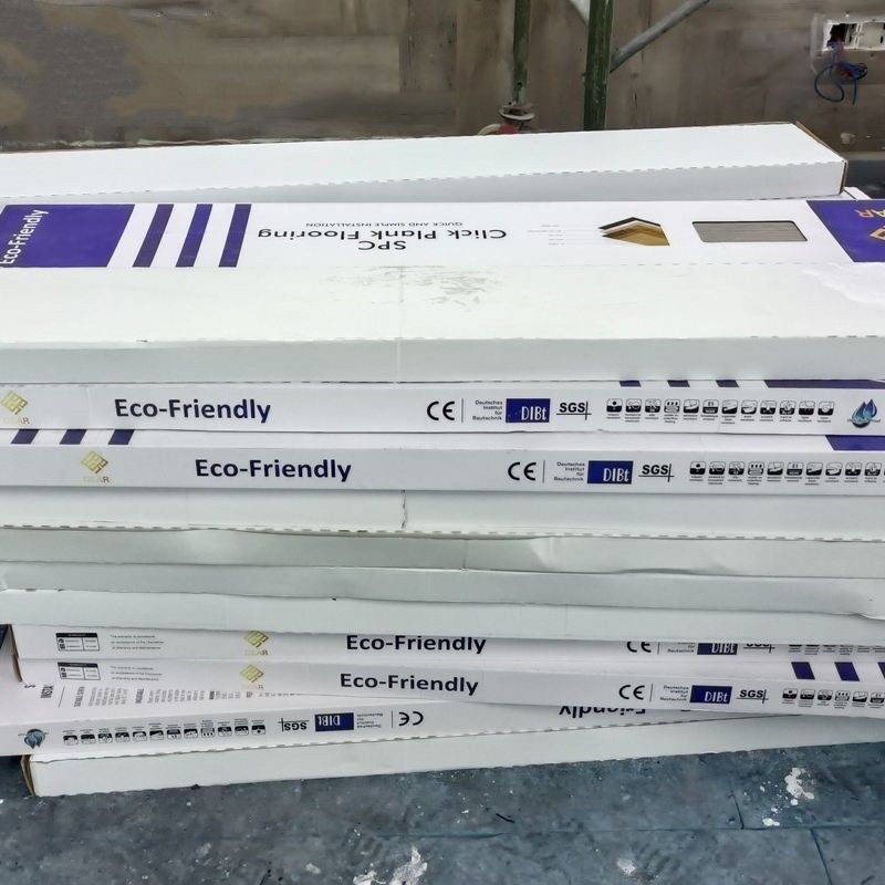 Revestimento de madeira a favor do meio ambiente do Spc da grão que bloqueia o revestimento de 4,5 milímetros Spc