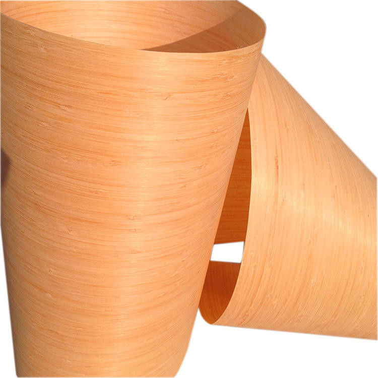 folhas de folheado de madeira de bambu naturais de 0.20mm a de 0.60mm para a sala de visitas