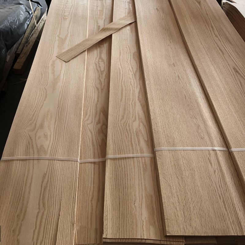 o folheado do carvalho vermelho de 0.45mm 0.5mm 1mm cobre o corte cortado de madeira da folha de folheado