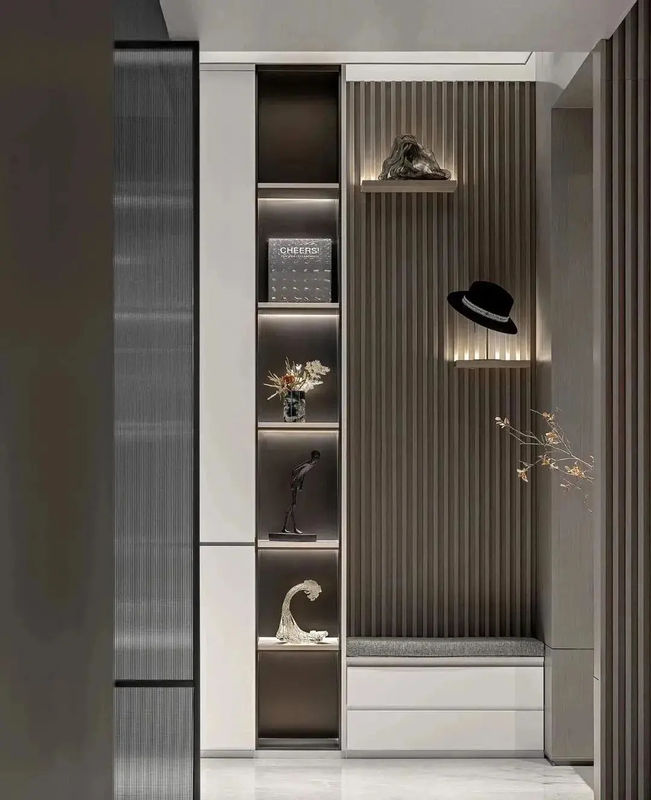 Dos painéis decorativos de madeira de Wpc do painel da veneziana do CE/ISO9001 Wpc resistência UV