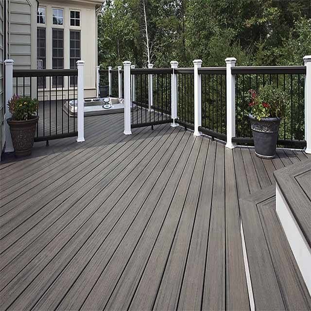 Decking composto de bambu exterior 2.2/2.9/5.6m da cavidade WPC do Decking