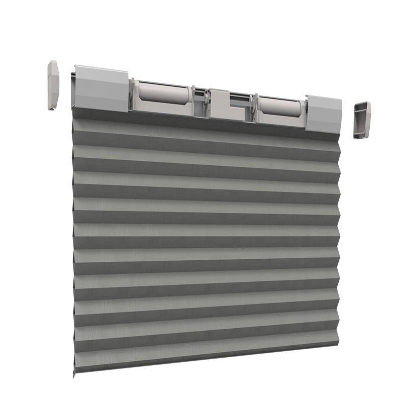 Uma mais baixa cortina sem corda de papel de dobramento aberta cega cortinas provisórias plissadas