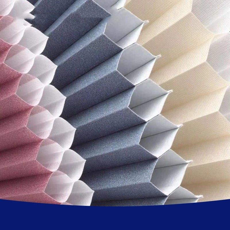 Uma mais baixa cortina sem corda de papel de dobramento aberta cega cortinas provisórias plissadas