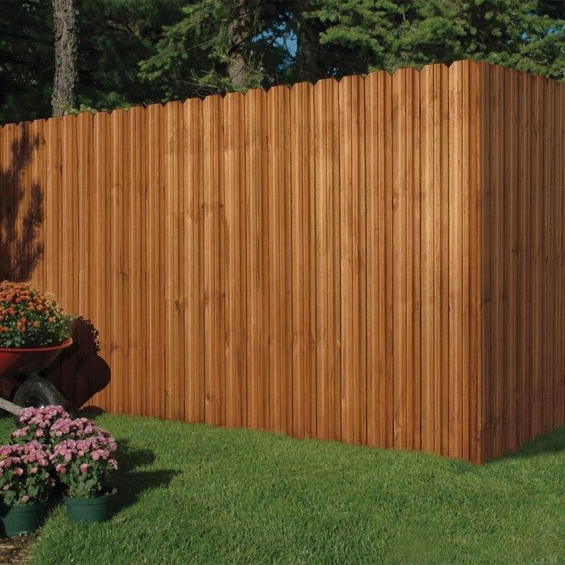 Jarda 8 Ft Cedar Wood Fence Panel Outdoor alto Cedar Border Fence do FSC