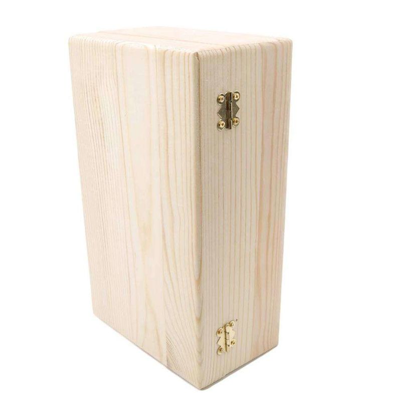 O vintage da lembrança do festival articulou multifuncional inacabado Lidded da caixa de madeira