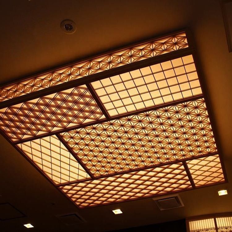 O divisor decorativo interior de Kumiko Solid Pine Wood Room do Woodworking personalizou