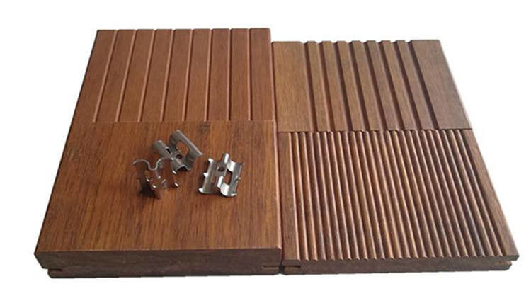 Floresta Ecológica Área exterior de madeira durável de madeira de bambu piso carbonizado maciço de bambu piso de bambu