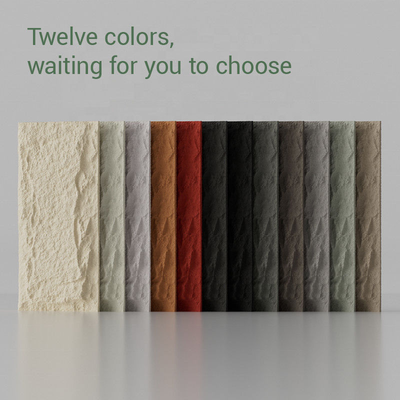 PU Painel de parede de pedra artificial Poliuretano Pedra de cogumelo 3D Painel de parede de pedra decorativa