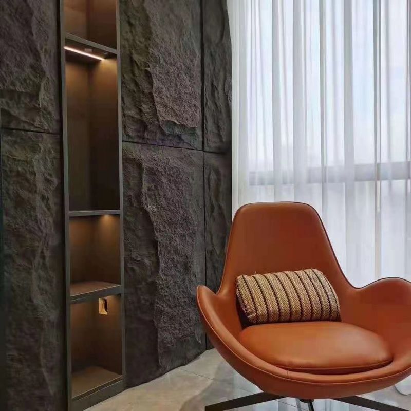 Vendas quentes Pedra cultural artificial PU para decoração externa Painéis de parede de couro falso Pedra leve