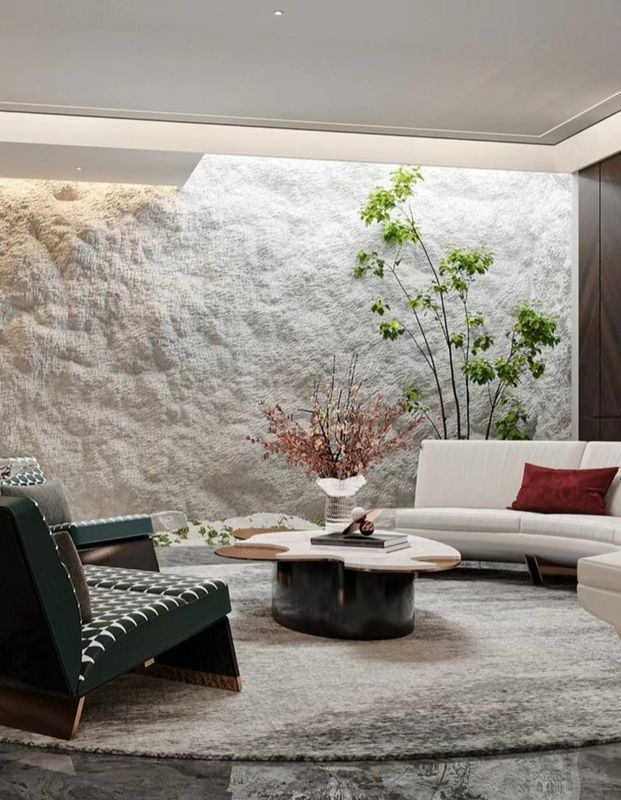 Peso leve exterior exterior decorativo PU Fux Rock Painel de pedra de poliuretano 3D Painel de parede de pedra PU