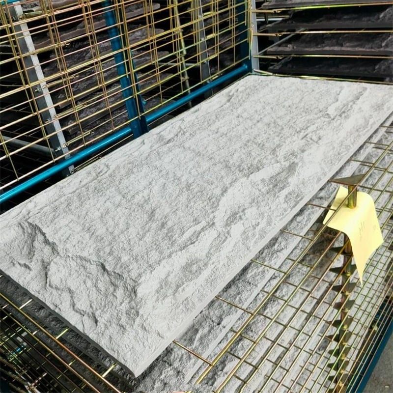 Parede interior e exterior PU Painel de pedra de pedra falsa Painéis de parede de pedra artificial