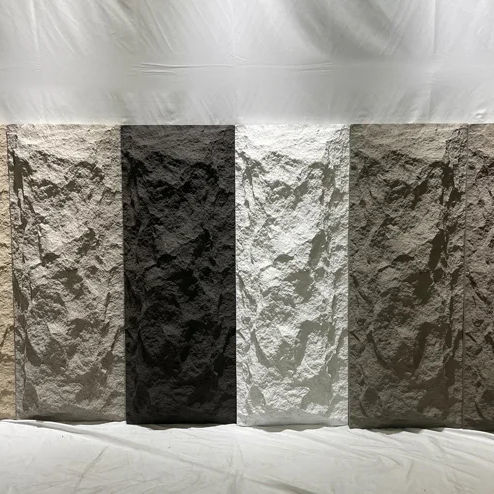 Painel de Parede de Pedra PU Design Pedra Cogumelo Para Espaços Interiores e Exteriores Exquisitos