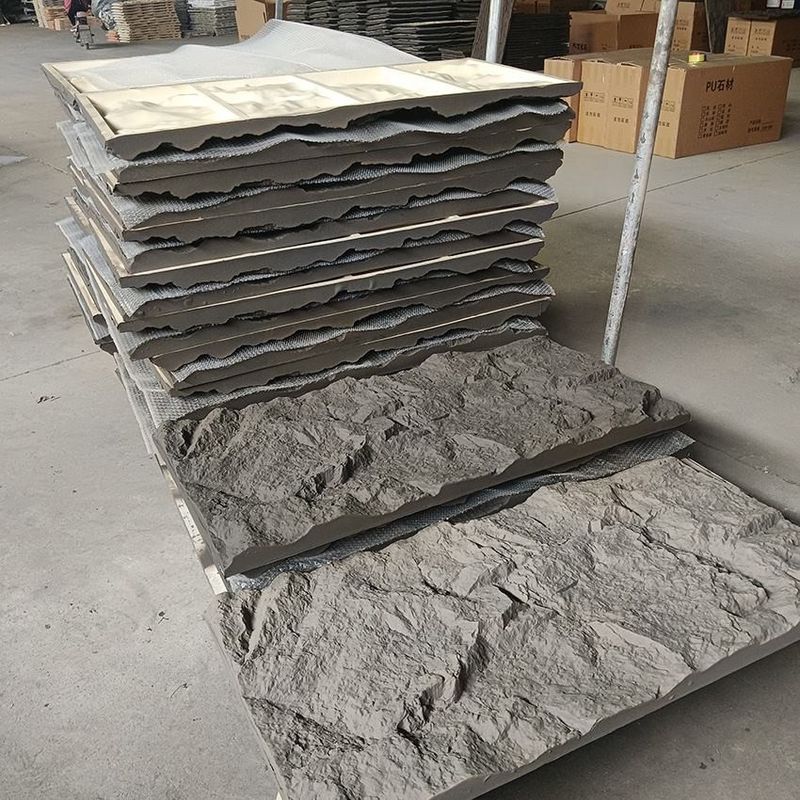Painel de Parede de Pedra PU Design Pedra Cogumelo Para Espaços Interiores e Exteriores Exquisitos