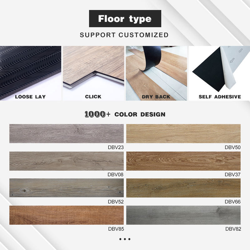 Preço de fábrica Ínfra resistente Ínfra resistente Plástico Clique Piso Spc Para Casa Escritório PVC SPC LVT LVP Vinyl Planck piso