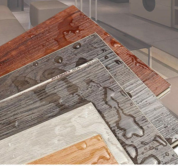 EIR OAK Textura Decoração de interiores 5mm 6mm SPC Clique Bloquear Vinyl Planck piso