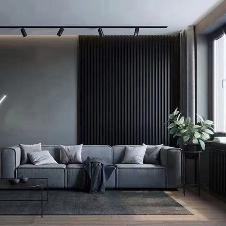 Fábrica por atacado De madeira ecológica Papel de parede WPC PVC de plástico Papel de parede TV Parede para interiores e exteriores cores personalizadas