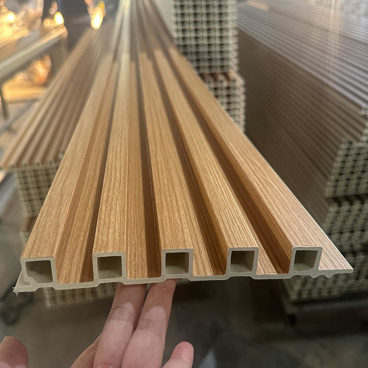 SONSILL Morden Design Personalizável Impermeável Painel de parede de WPC interior Decoração de interiores Painel de parede de WPC Substituto de madeira