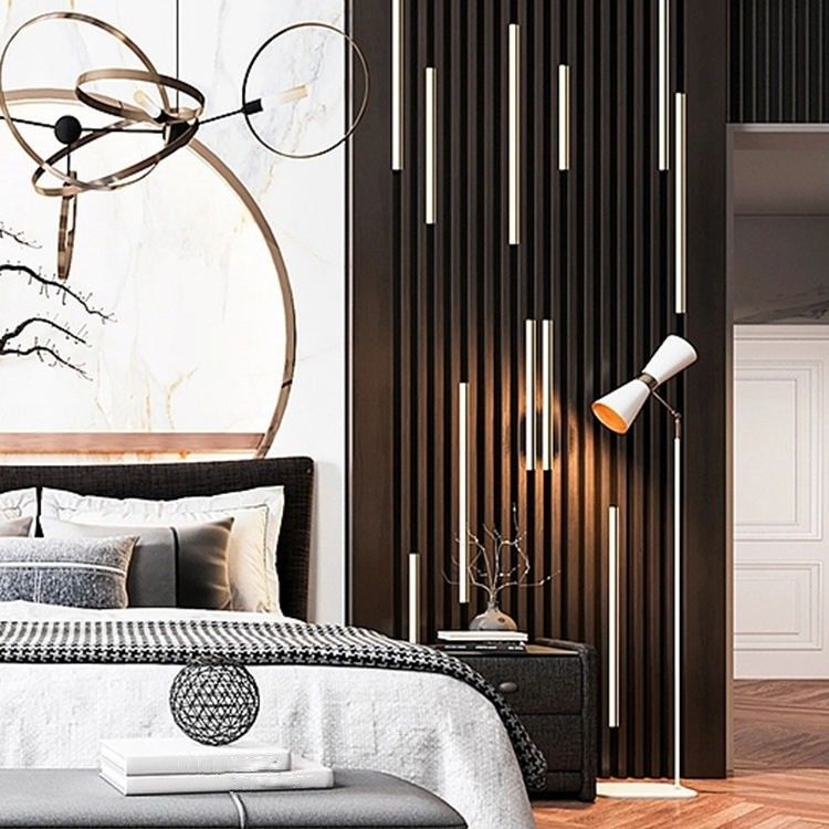 Decoração de paredes interiores impermeável decoração em flocos revestido com painel de parede wpc painel de parede composto pvc