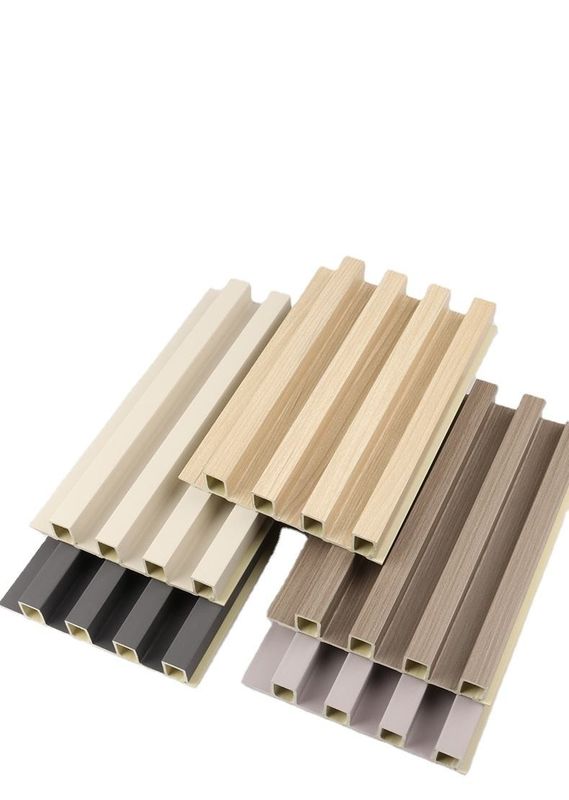 Preço barato Materiais de construção de casas decorativas Econômicas Grãos de madeira Pvc Wpc Painéis de parede