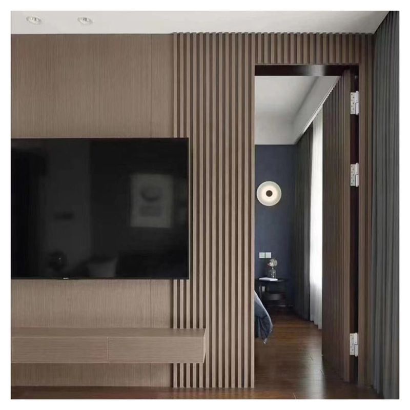 Preço barato Materiais de construção de casas decorativas Econômicas Grãos de madeira Pvc Wpc Painéis de parede