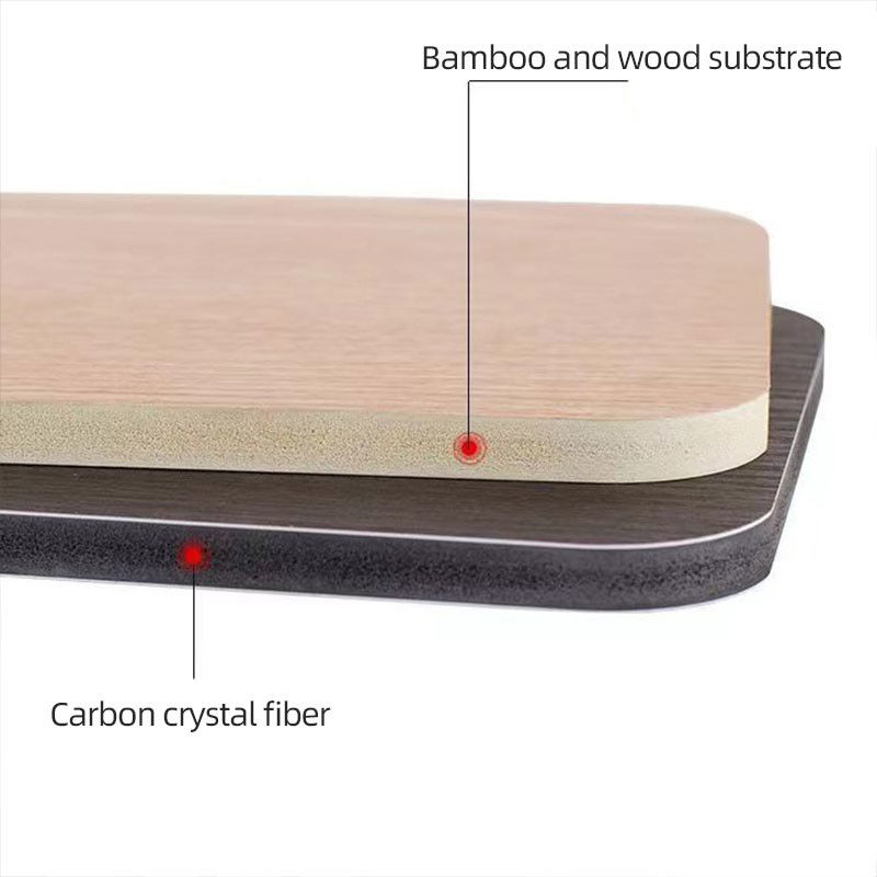 Painel de parede de revestimento de madeira de carvão de bambu WPC Floral Pattern Decorative Wall Board