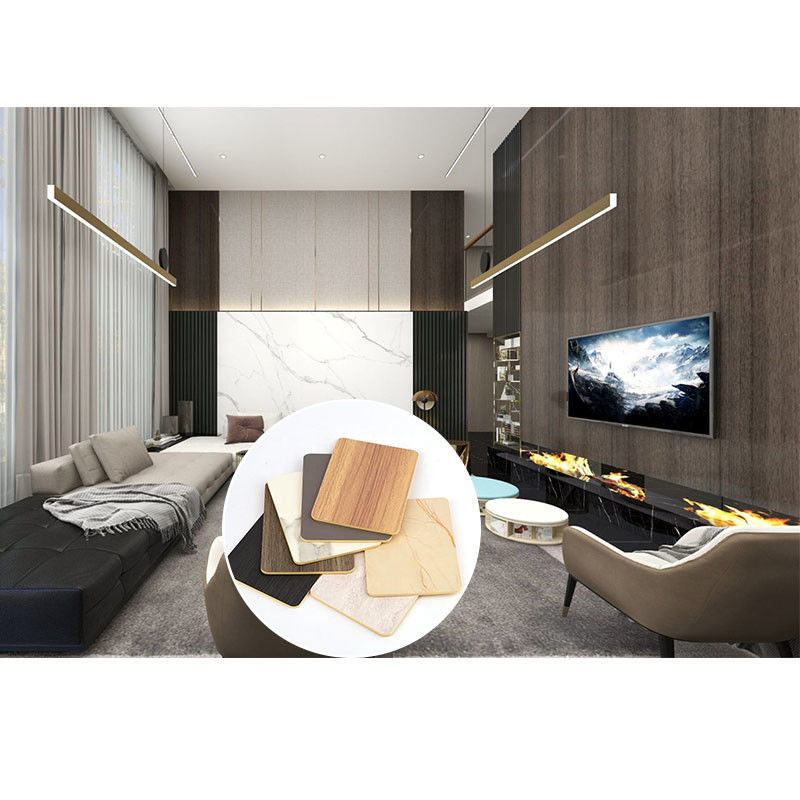 Painel de parede de placas de cristal de carbono e painéis de parede wpc