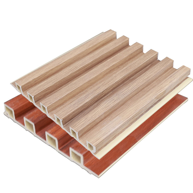 Fabrica Decoração de interiores Madeira Plástico Composito Revestimento de PVC revestimento de parede flutuado Painel de parede interior Wpc