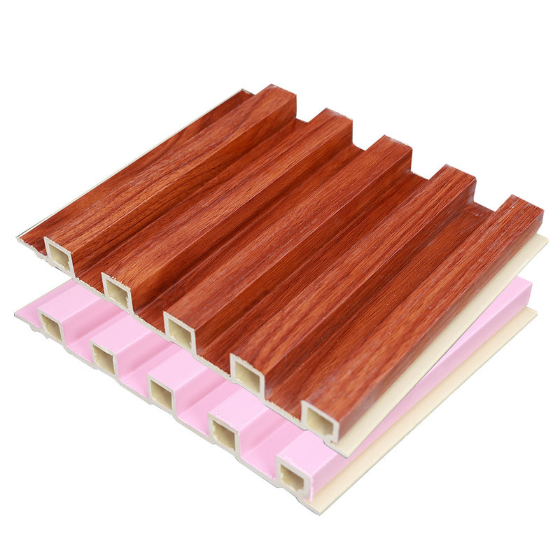 Fabrica Decoração de interiores Madeira Plástico Composito Revestimento de PVC revestimento de parede flutuado Painel de parede interior Wpc