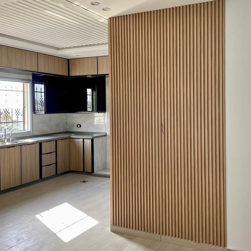 16cm Interior WPC Decor Painel de parede interior de madeira composta