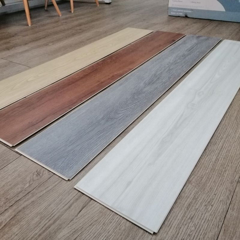 Plano de plástico Spc madeira grão pedra plástico piso composto revestimento UV Vinyl impermeável Click