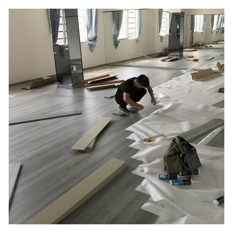 4mm 180*1220mm PVC piso de vinil Piso SPC Clique piso de plástico SPC impermeável