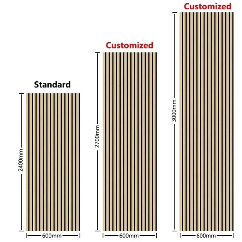 Moderno interior à prova de som Composite madeira Arcos de parede painéis de absorção acústica para a absorção de som em apartamentos escritório