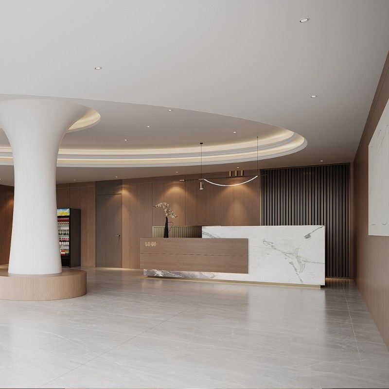 Panel de parede de PVC à prova de incêndio para escritório de apartamento