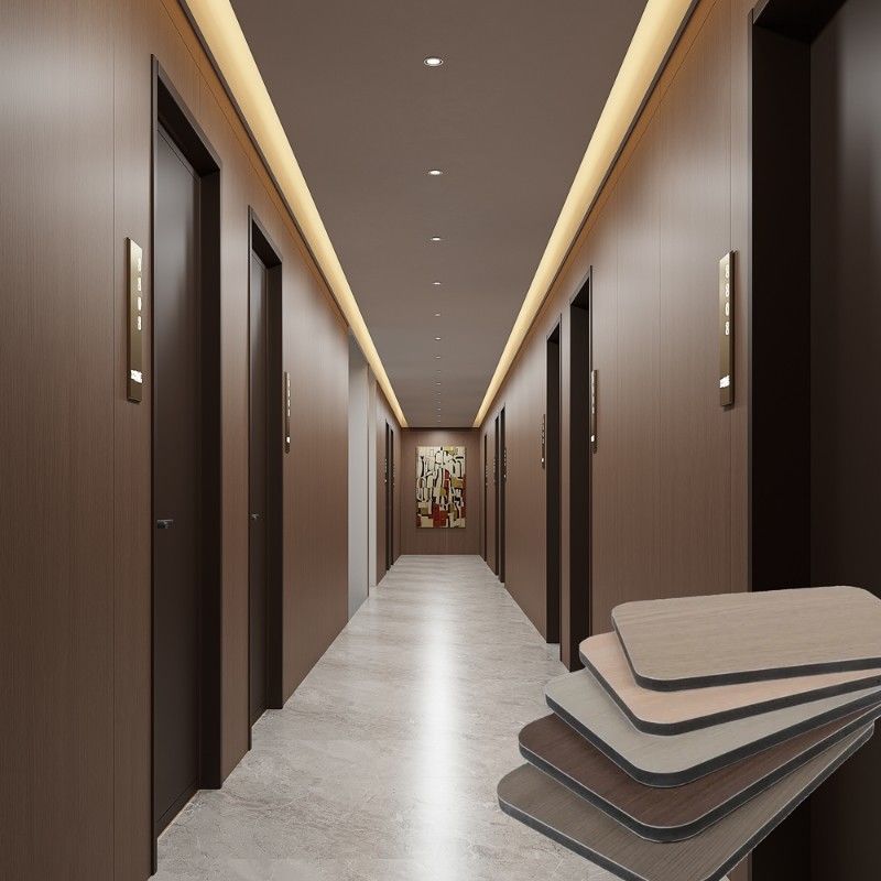 Panel de parede de PVC à prova de incêndio para escritório de apartamento