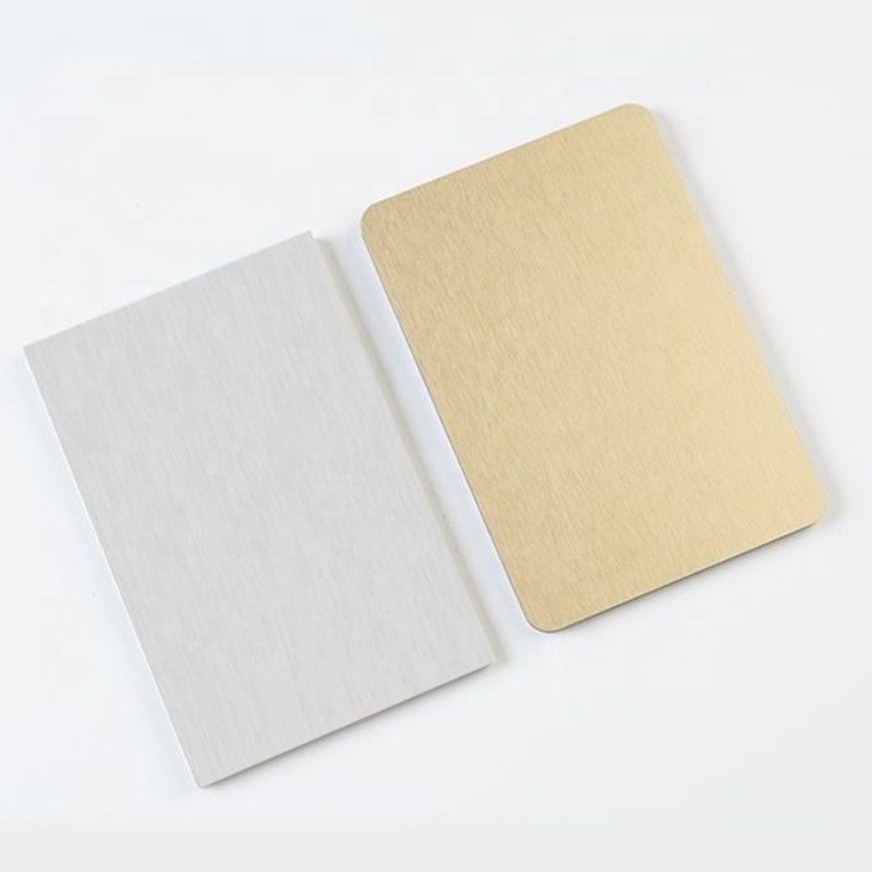 Folhas Outros painéis decorativos Revestimento de interiores compostos Metal Grão Bambú Fibra de Carvão