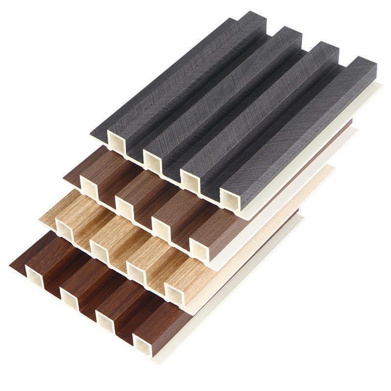 WPC painel de parede de madeira composto WPC revestimento de parede azulejos Interior o painel de parede flutuado