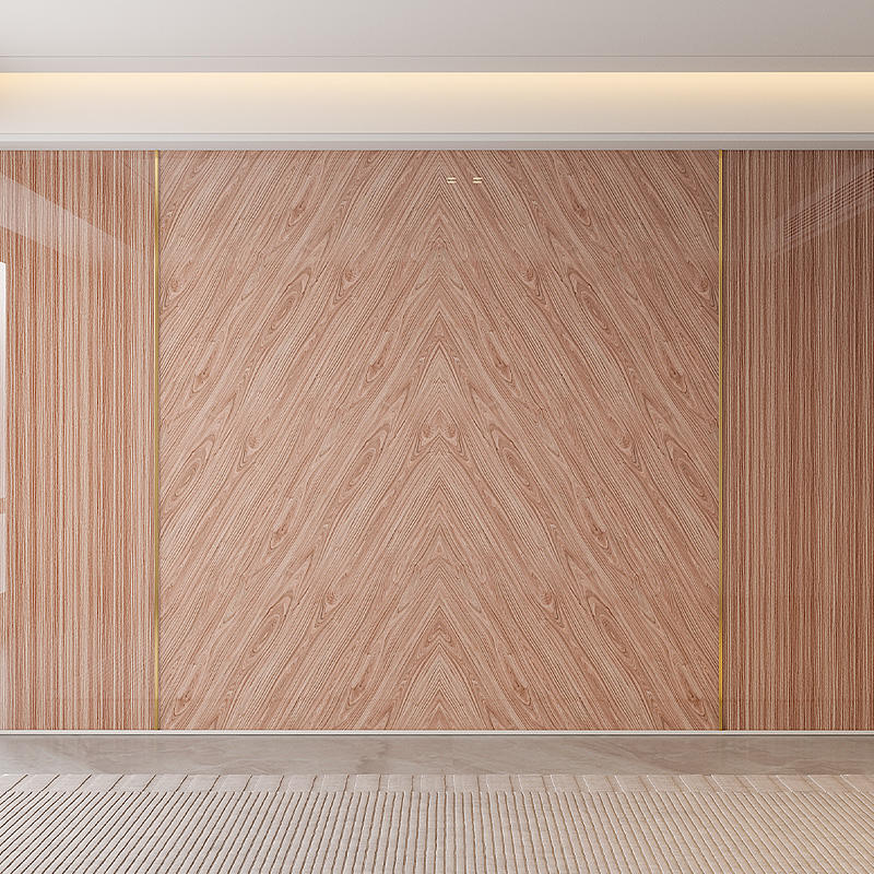 Painel de folheado de madeira de carvão de bambu direto da fábrica Painel de parede de fibra de carvão de bambu Mármore de bambu e carvão