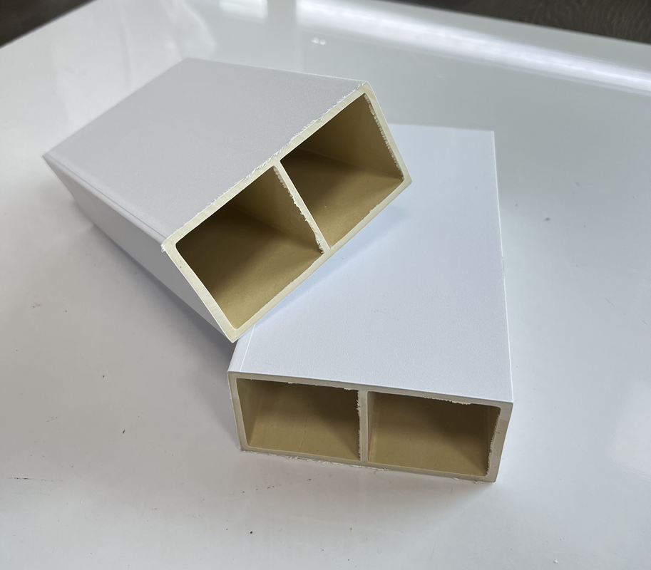 Tubos de PVC quadrados e ocos para interiores, ecológicos, de madeira, plástico e madeira, para divisória