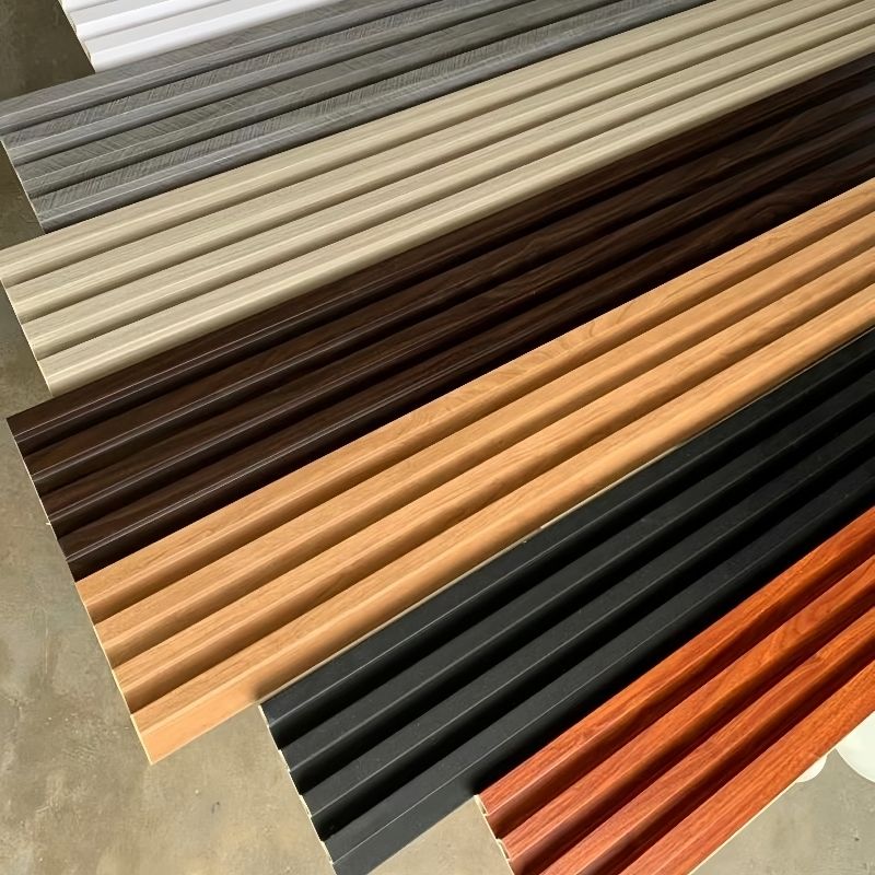 Moderno Impermeável Aço Impermeável Incêndio WPC PVC revestimento de parede de flutuado Painel de parede interior para casas Hoteis Villas Salões