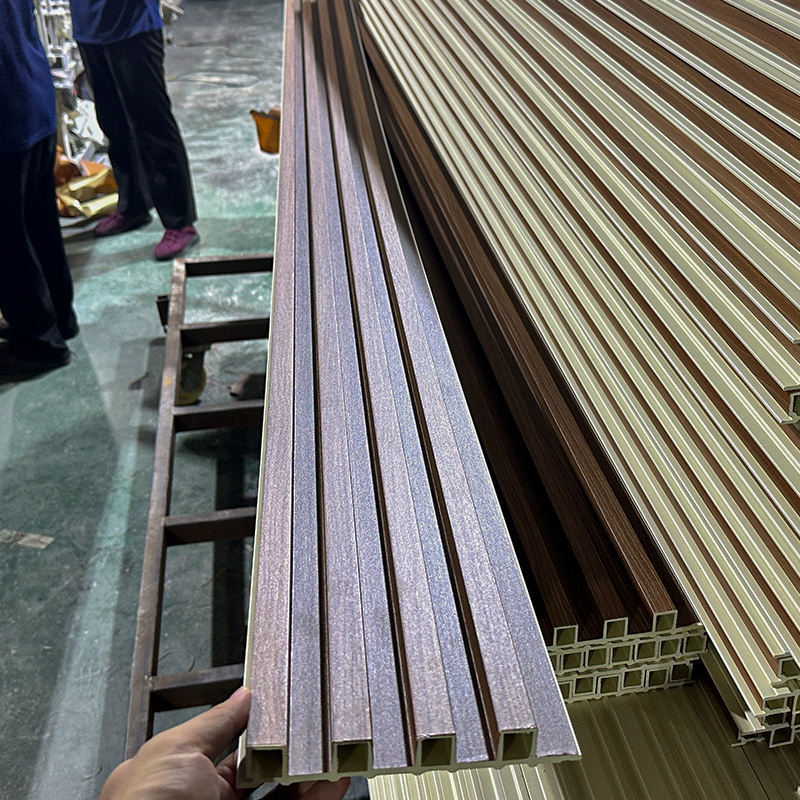 Fábrica chinesa WPC painel de parede flutuado PVC painel de parede WPC para decoração de interiores Wpc painel de parede