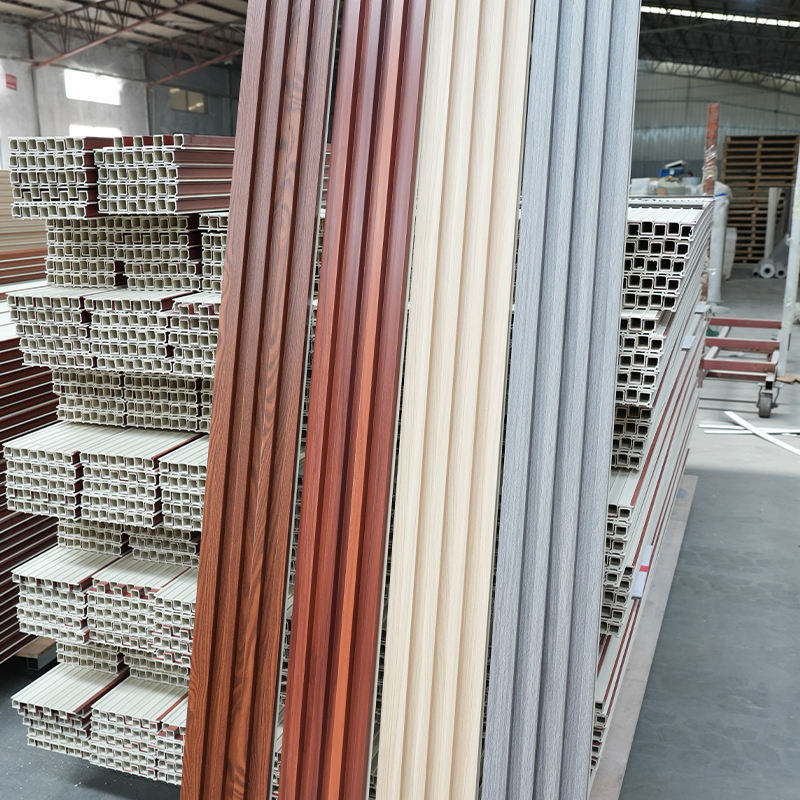 Painel de Parede WPC Impermeável para Fundo de TV para Decoração de Interiores em Hotéis e Apartamentos Feito de Plástico