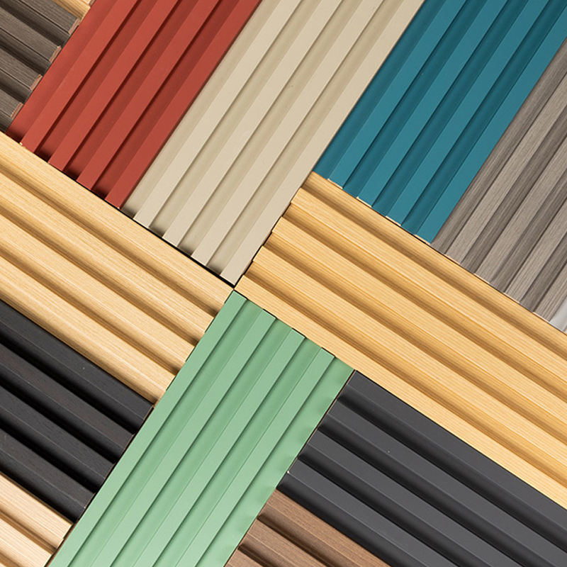 Melhor Preço Painéis de Revestimento de Parede Wpc Recém-Projetados Decoração de Parede Interior Canelada