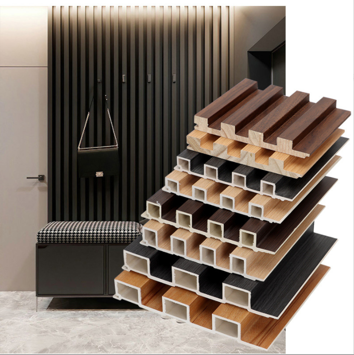 Modern WPC Outdoor Wall Panel Waterproof Fireproof Moisture Prooof Composite Siding Cladding for Household Entertainment