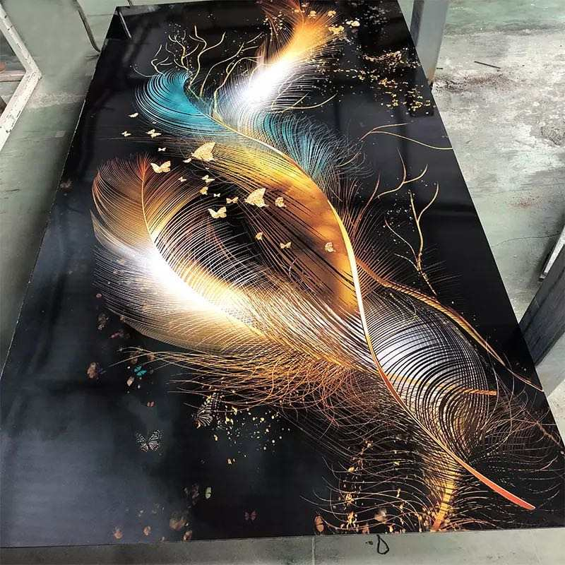 4x8 ft PVC UV Folha de mármore PVC UV Painel de parede de mármore Painel alternativo de mármore Substituição de folha de 3mm PVC UV