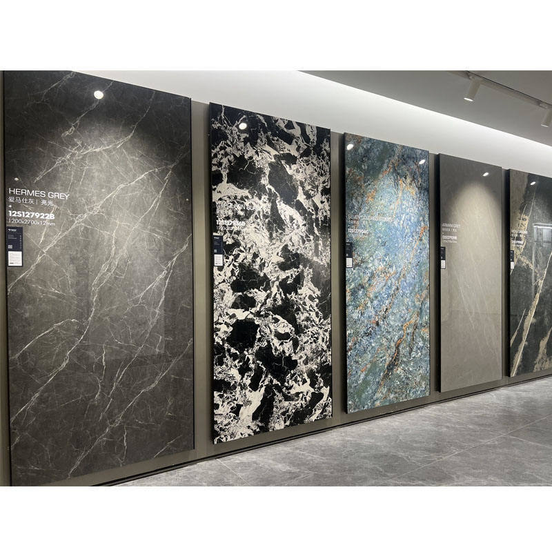 Pedra Sinterizada com Aspeto de Mármore em 3200*1600mm, Escolha Perfeita para Revestimento de Pavimentos Interiores e Painéis de Parede Decorativos