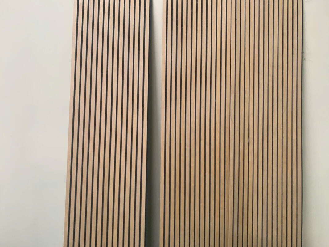 Painéis acústicos Painéis de parede Painéis de parede PET MDF Decoração de parede acústica para móveis Painéis de parede acústicos de madeira design moderno Flexível