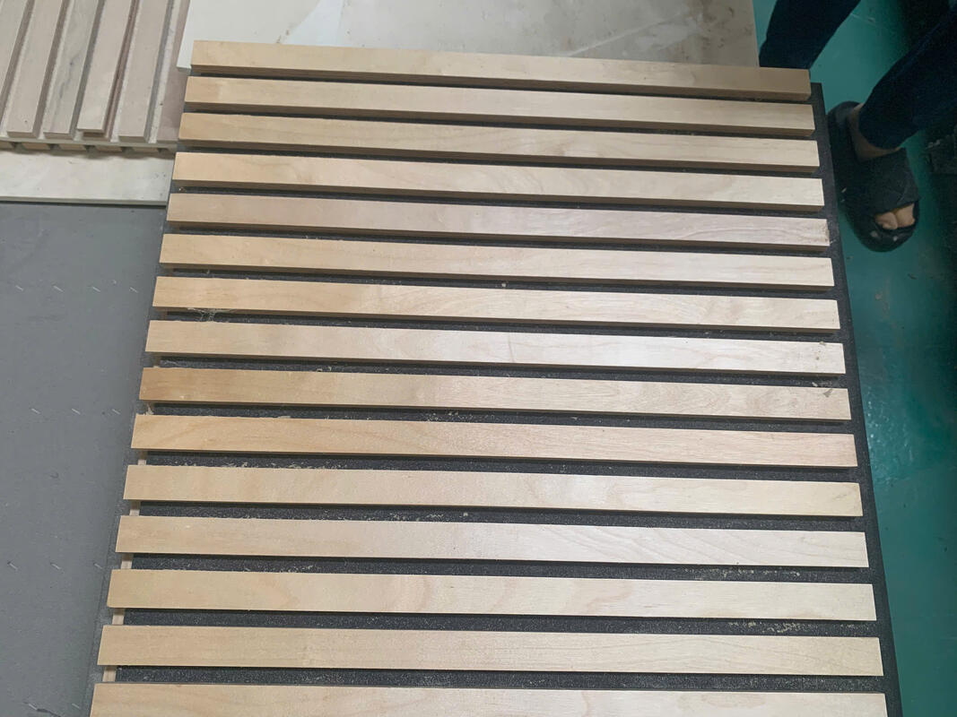 Painéis acústicos Painéis de parede Painéis de parede PET MDF Decoração de parede acústica para móveis Painéis de parede acústicos de madeira design moderno Flexível