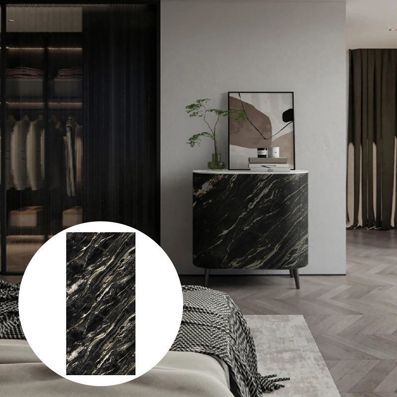 Painel de parede de PVC de cor de mármore